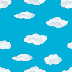Image showing seamless cloud background