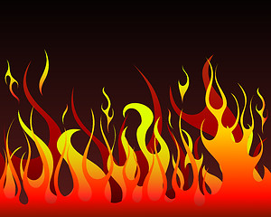 Image showing fire background