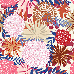 Image showing seamless floral pattern