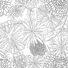 Image showing seamless floral pattern