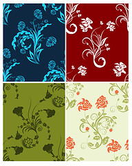 Image showing seamless floral pattern