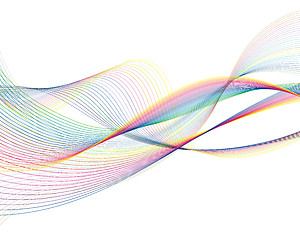 Image showing colourful lines