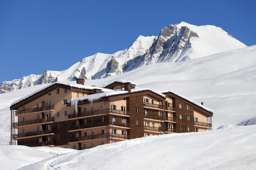 Image showing Hotel in winter mountains