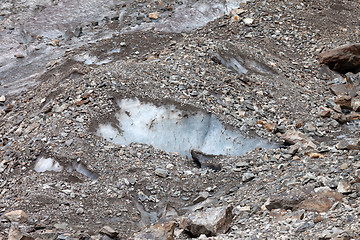 Image showing Crevasse in glacier