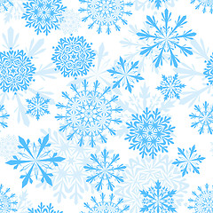 Image showing seamless snowflakes background