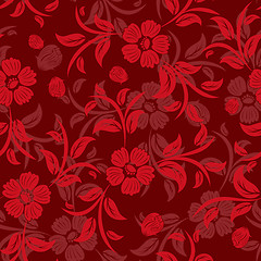 Image showing seamless floral pattern