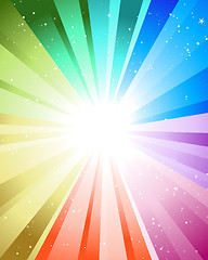 Image showing festive color rays