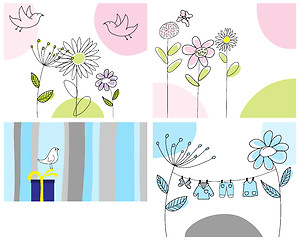 Image showing set of greeting cards