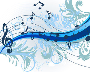 Image showing Floral music