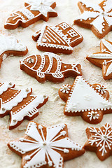 Image showing Delicious gingerbread cookies for Christmas