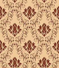 Image showing seamless damask pattern