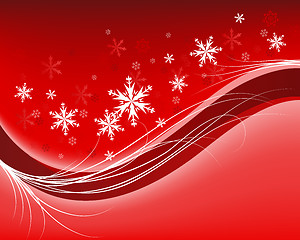 Image showing winter frame background