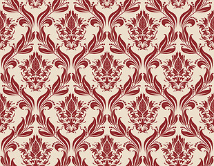 Image showing seamless damask pattern