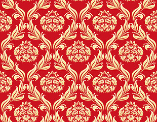 Image showing seamless damask pattern