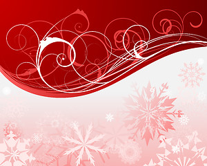 Image showing winter frame background