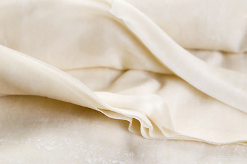 Image showing Filo - ready made dough leaves, fillo, phyllo