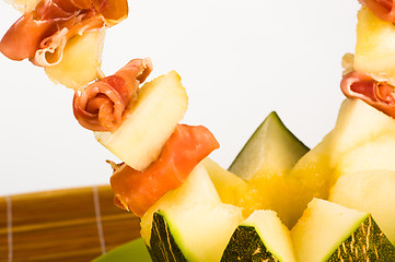 Image showing Melon appetizer