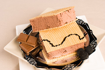 Image showing Ice cream sandwich