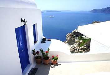 Image showing Santorini house