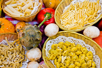 Image showing Italian food display