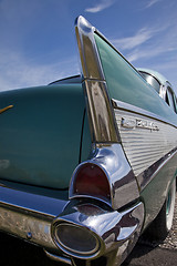 Image showing Old Chevy tail light detail