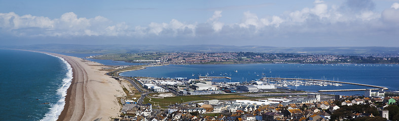 Image showing Weymouth & Chesil Beach