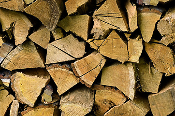 Image showing Wood for fire place