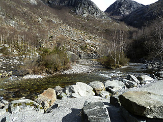 Image showing small river in the mountains of norway