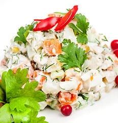 Image showing Russian traditional salad