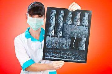 Image showing Doctor with xray