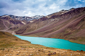 Image showing lake Chandra Taal, Spiti Valley