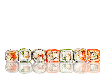 Image showing Sushi Roll on a white background