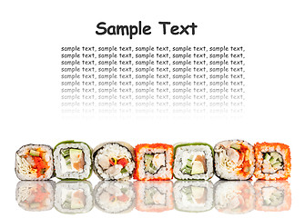 Image showing Sushi Roll on a white background