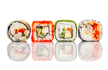 Image showing Sushi Roll on a white background