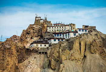 Image showing Dhankar Gompa. India. Spiti Valley