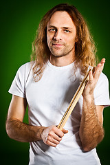 Image showing drummer man