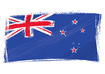 Image showing Grunge New Zeland flag