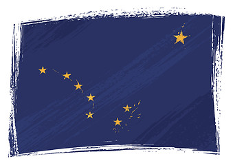 Image showing Grunge Alaska flag