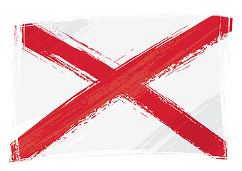 Image showing Grunge Alabama flag