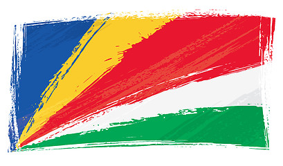 Image showing Grunge Seychelles flag