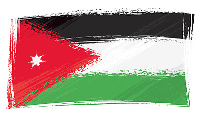 Image showing Grunge Jordan flag