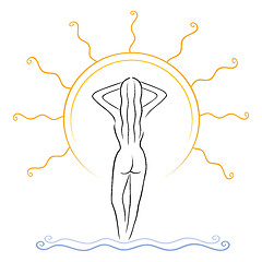 Image showing Tanning symbol
