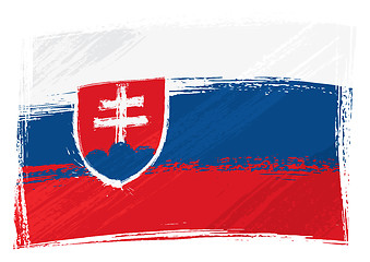 Image showing Grunge Slovakia flag