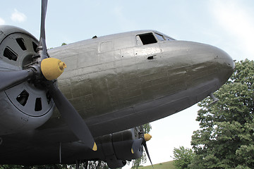 Image showing Old plane engine