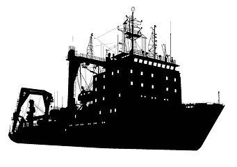 Image showing Ship silhouette