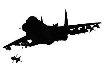 Image showing Aircraft silhouette