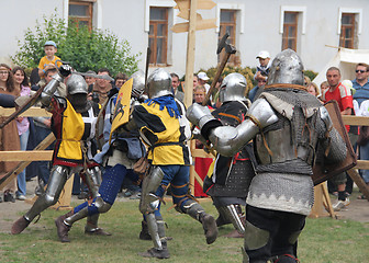 Image showing Knights battle