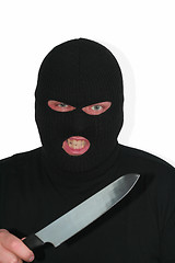 Image showing Angry burglar