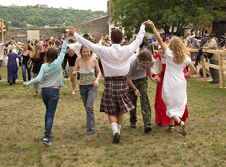 Image showing Medieval dance