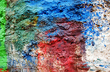 Image showing Background of rough surface wall various colors 